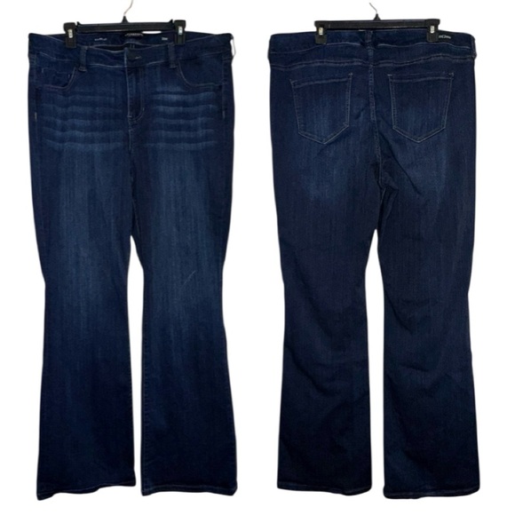 LIVERPOOL Lucy Bootcut Dunmore Dark Wash Stretch Upscale Career Chic Sleek 20W - Picture 2 of 16